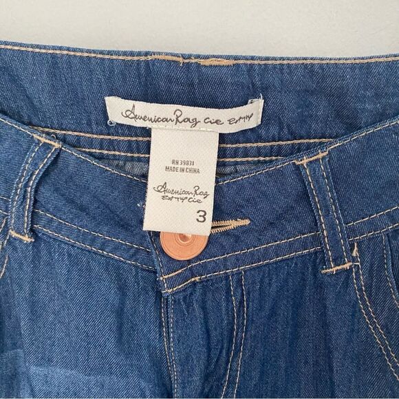 American Rag Juniors Wide Leg Cropped Pants size 3 - Picture 2 of 3